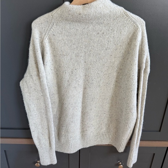 Vince Funnel Neck Wool Blend Flecked Sweater • L - Picture 6 of 6